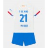 Barcelona Frenkie de Jong #21 Auswärtstrikot 2023-24 Kurzarm (+ kurze hosen)